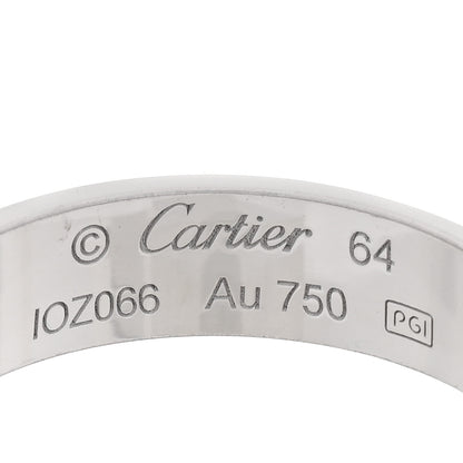Cartier 18K White Gold 5.5mm LOVE Ring 64 10.75 4 of 4