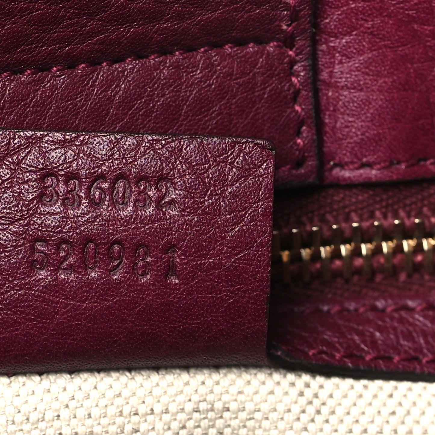 Calfskin Small Bamboo Shopper Tote Burgundy