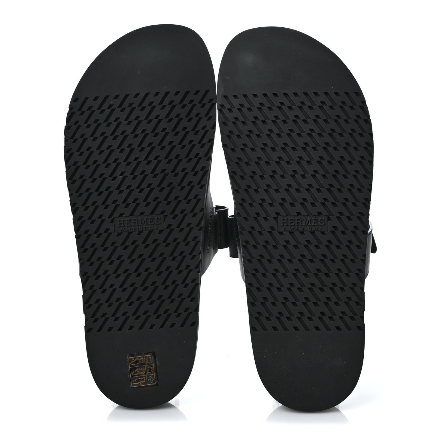 Calfskin Mens Chypre Sandals 42.5 Black