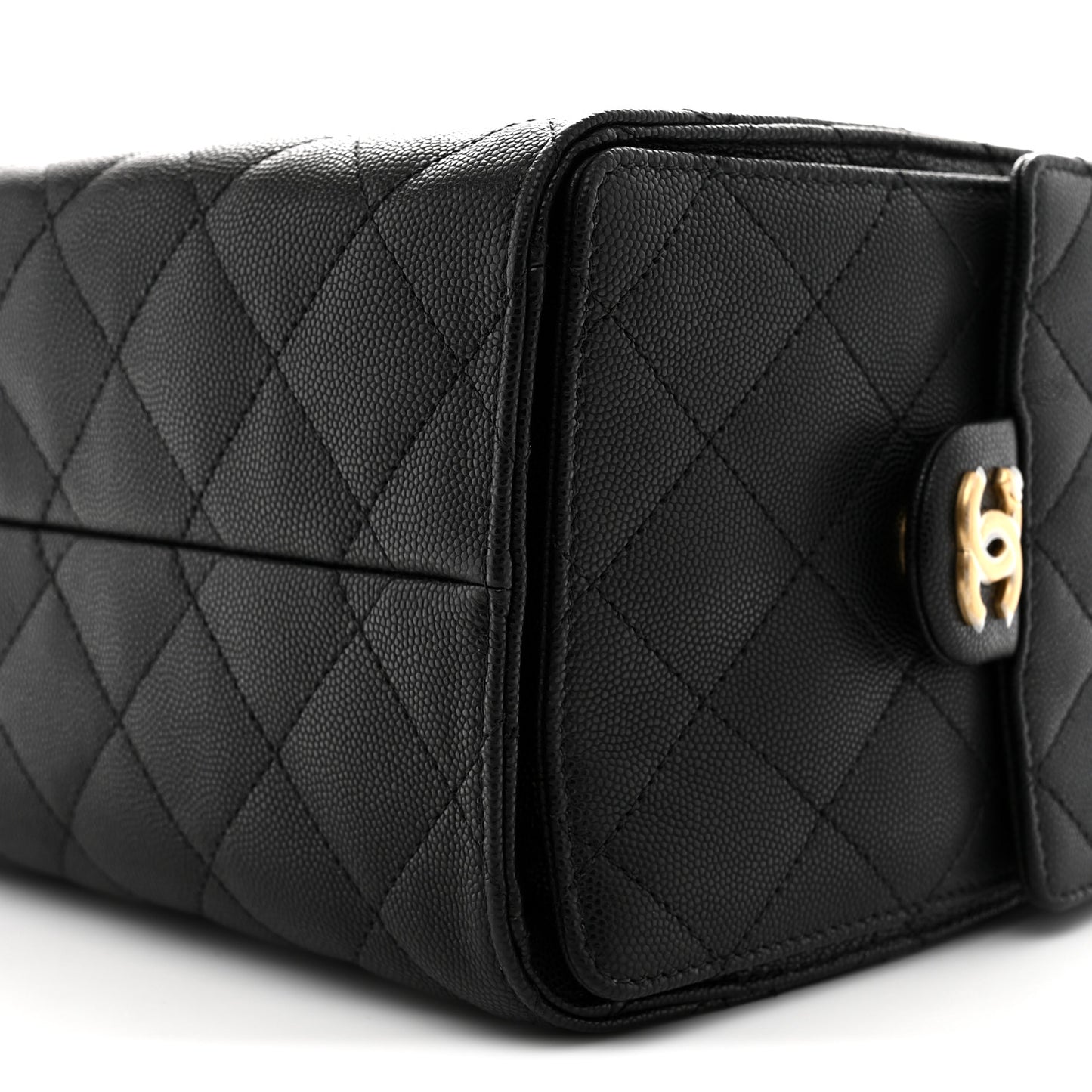 Caviar Quilted Small Chanel 25 Handbag Black