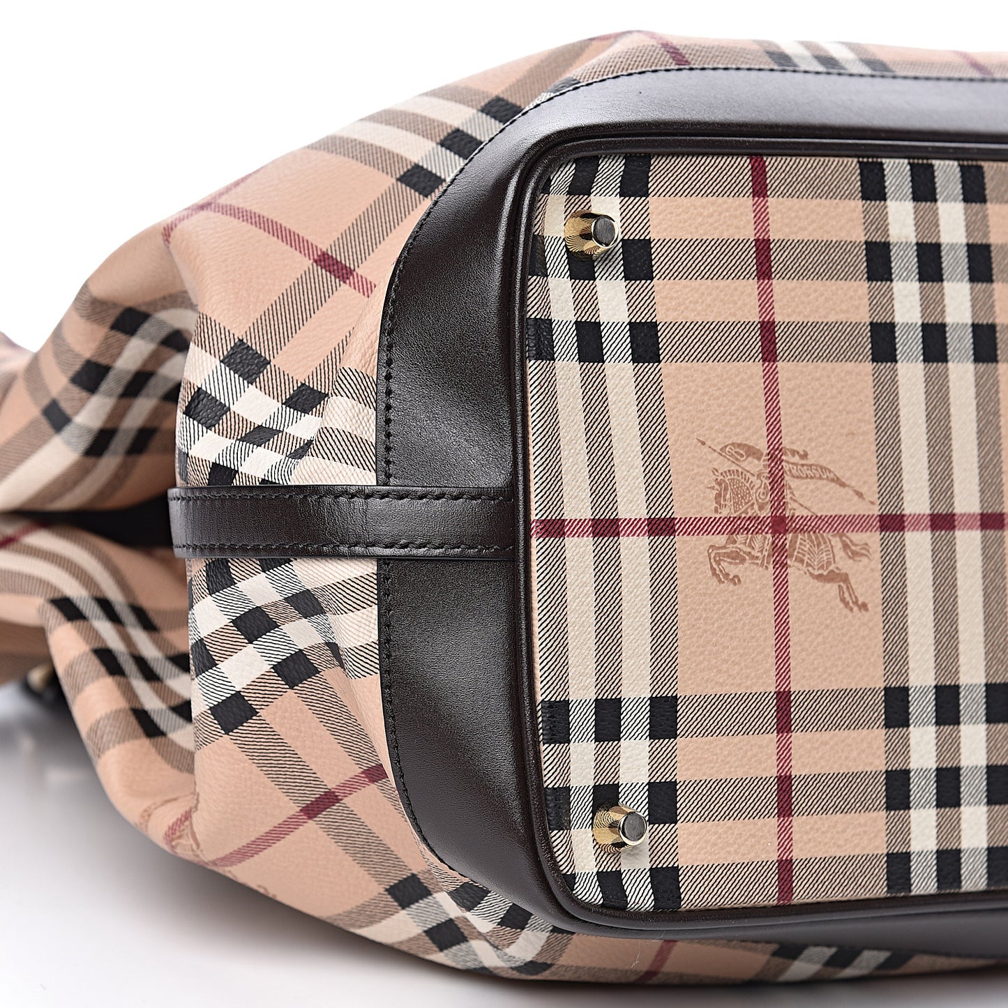 Haymarket Check Medium Golderton Tote Chocolate
