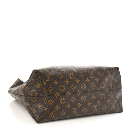 Louis Vuitton LOUIS VUITTON Monogram Flower Hobo Black 4 of 8