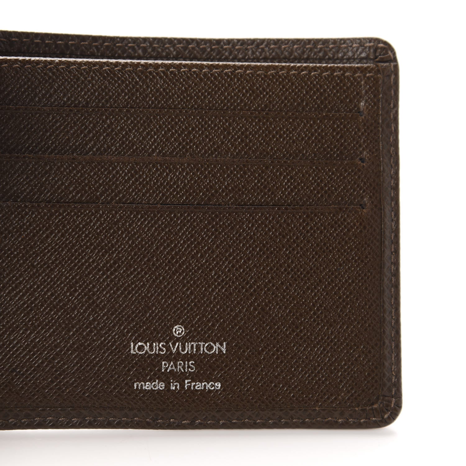 Louis Vuitton Taiga Billfold 6 Credit Card Wallet Grizzli 7 of 8