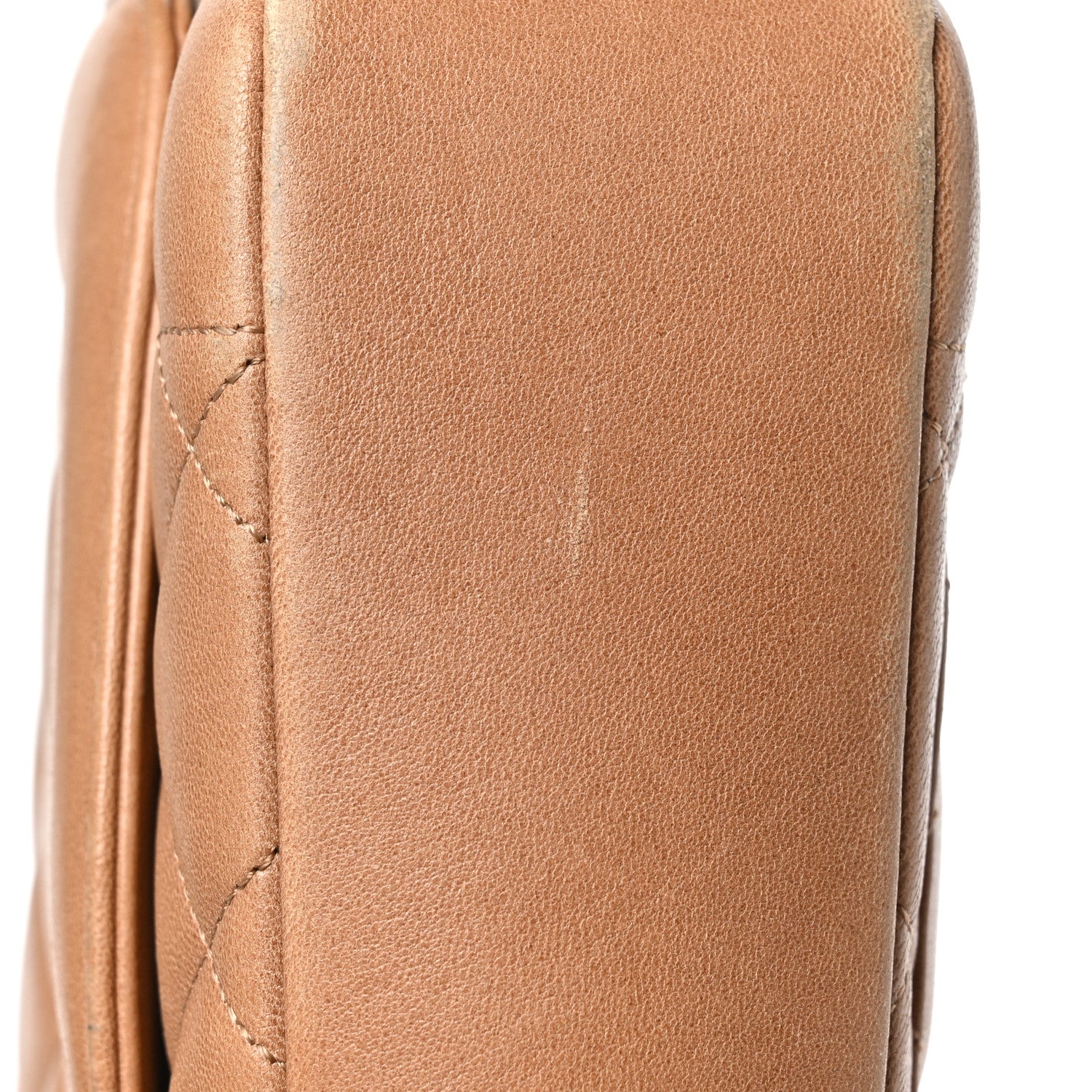 Chanel Lambskin Quilted Medium Single Flap Beige 11 of 12