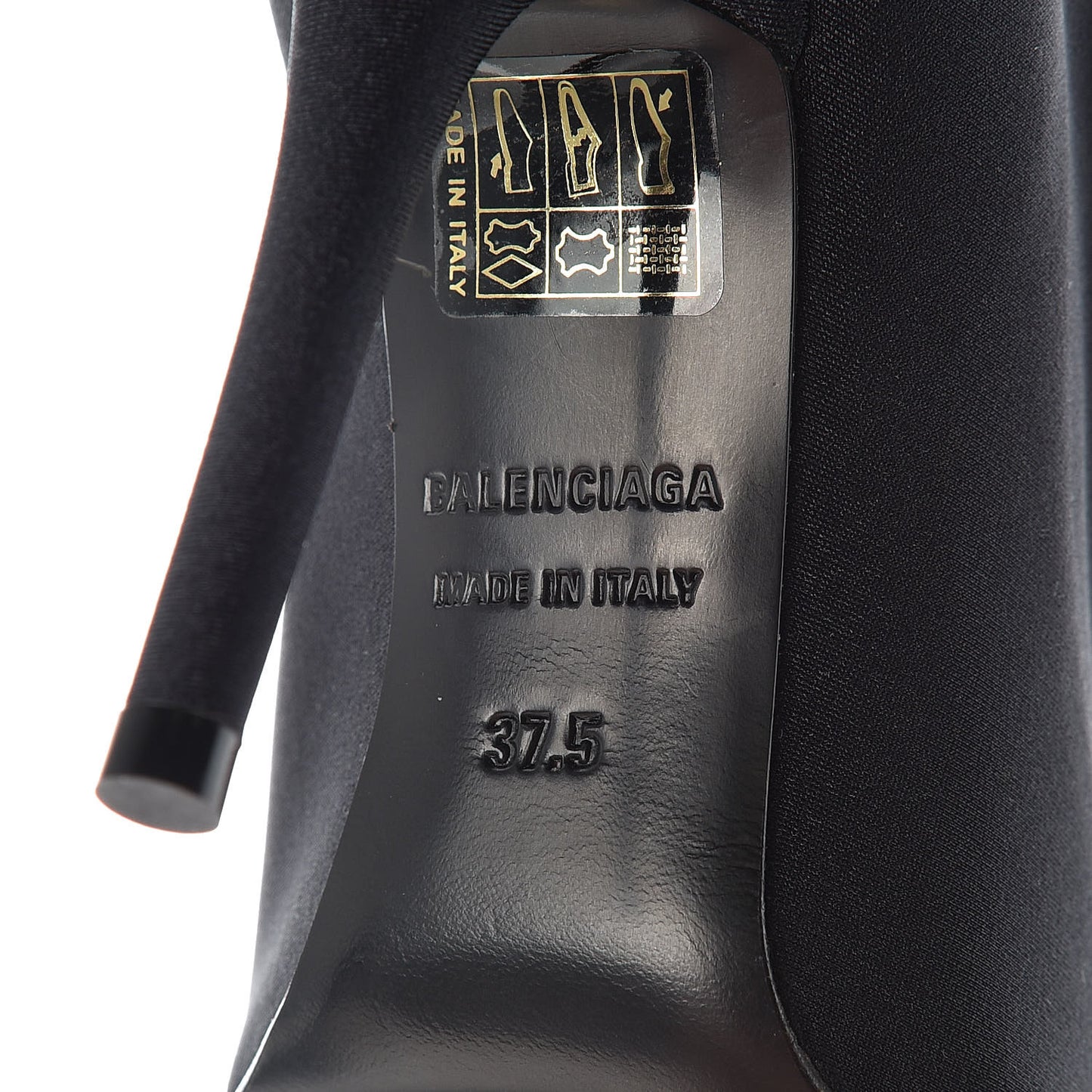 Fabric 110mm Booties 37.5 Black