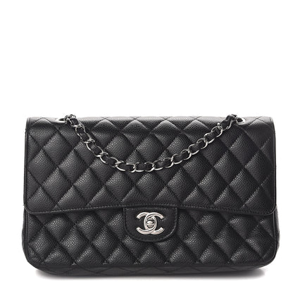 Chanel Caviar Quilted Medium Double Flap Black 1 of 8