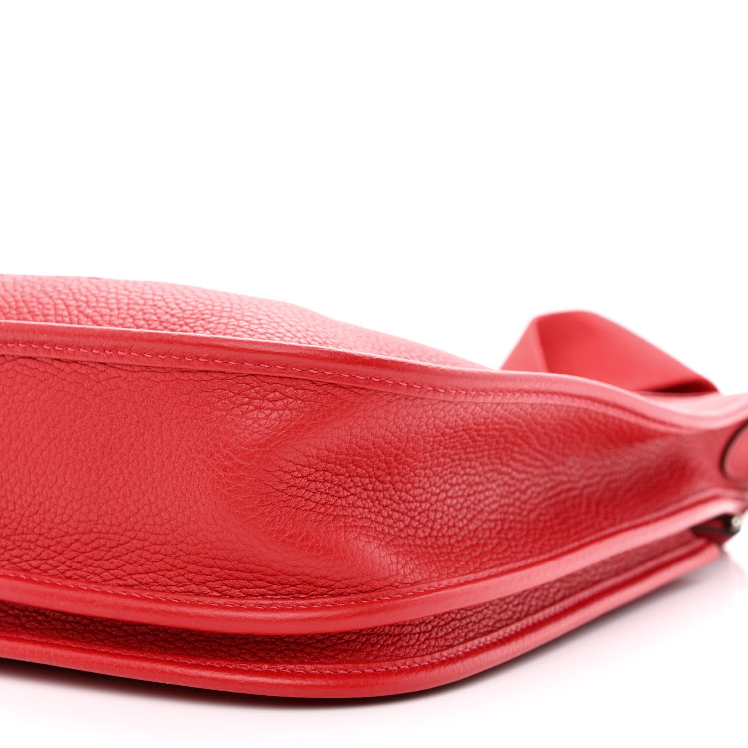 Hermes Taurillon Clemence Evelyne III PM Rouge Casaque 10 of 11