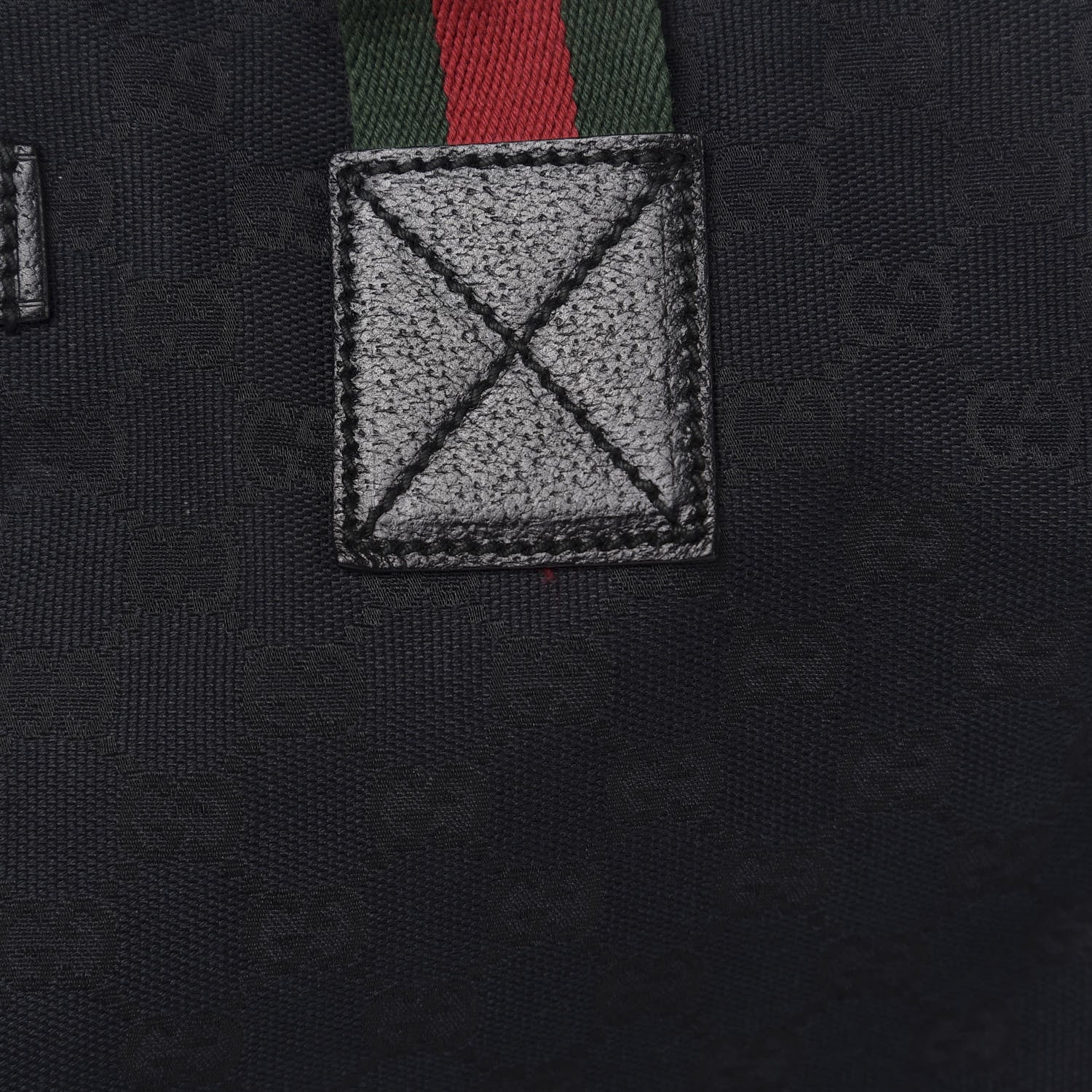 Gucci GG Monogram Web Medium Collapsible Carry On Duffle Black 10 of 13