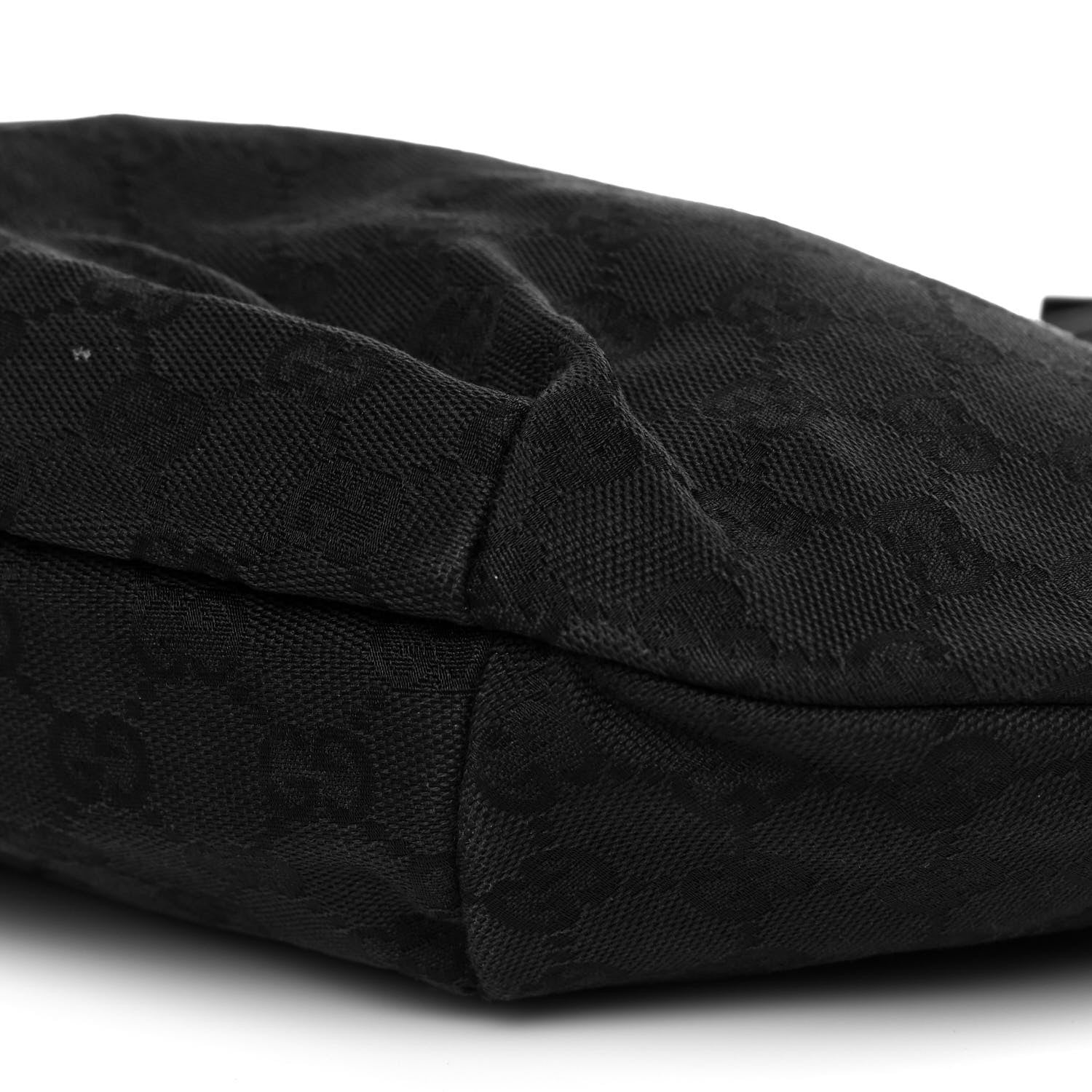 Gucci Denim Monogram Half Moon Hobo Black 8 of 16