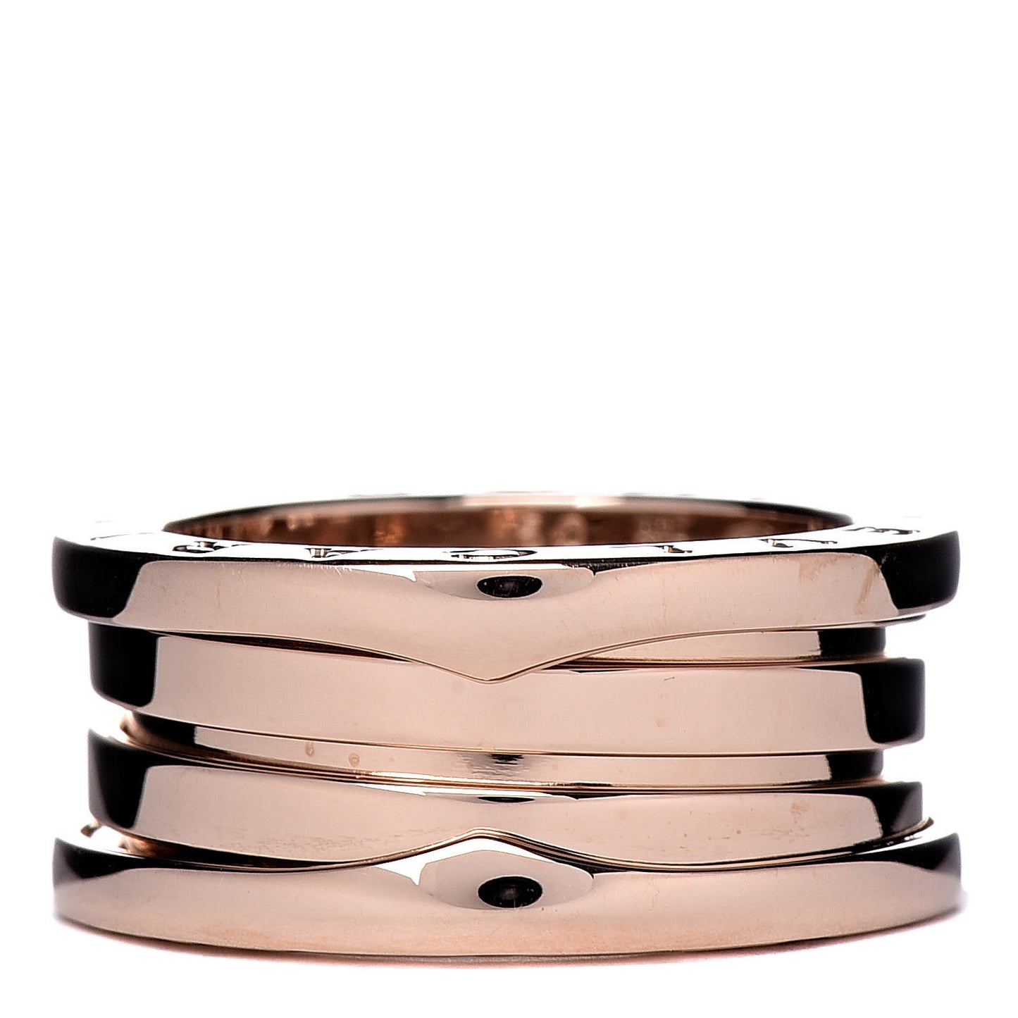 18K Rose Gold B.Zero1 Three-Band Ring 50 5.25