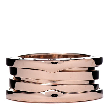 Bulgari 18K Rose Gold B.Zero1 Three-Band Ring 50 5.25 3 of 5