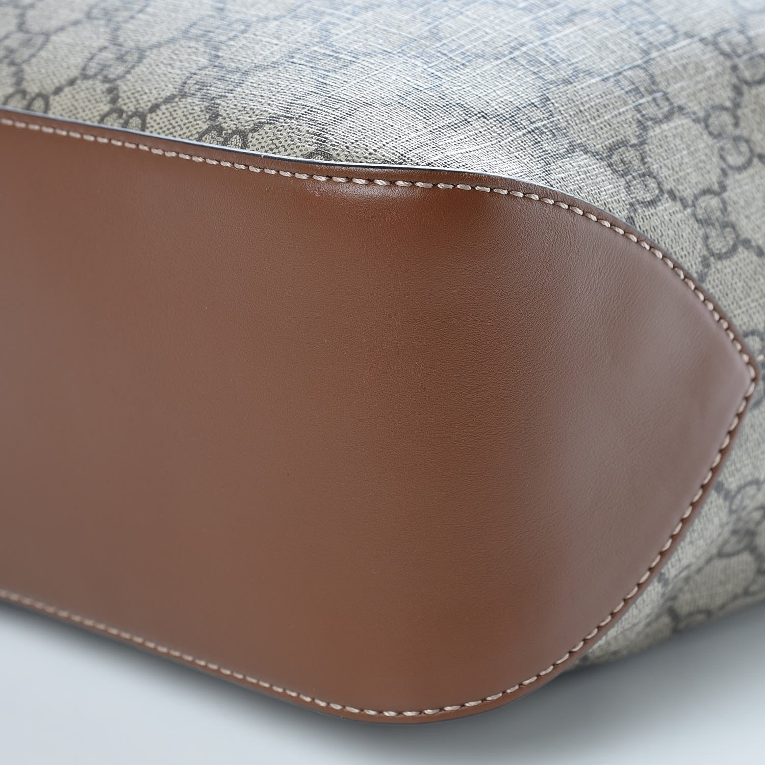 Gucci GG Supreme Monogram Large Linea A Hobo Light Brown 10 of 11