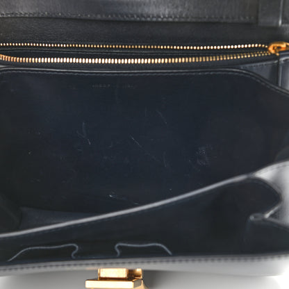 Celine Box Calfskin Medium Classic Box Flap Bag Navy 9 of 13