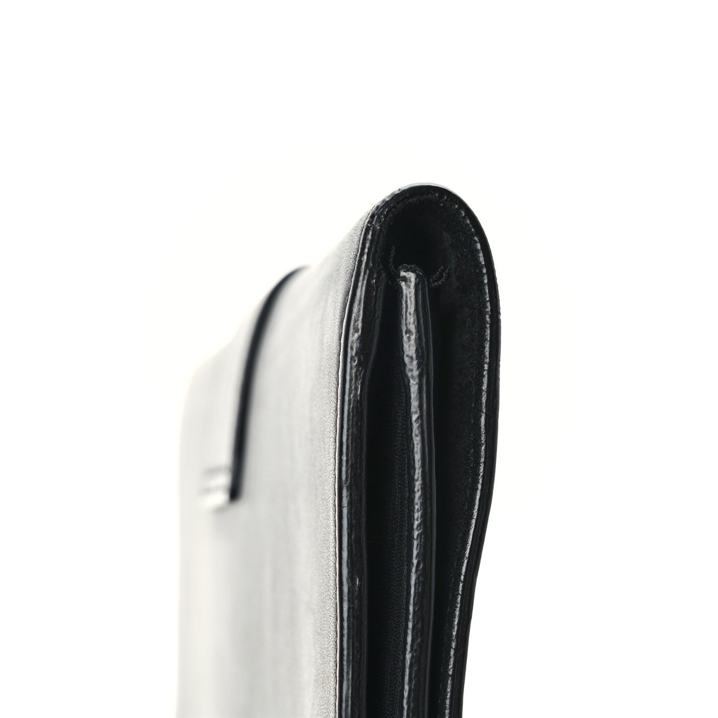 Calfskin Classic Y Ligne Clutch Black