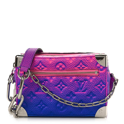 Louis Vuitton Taurillon Illusion Mini Soft Trunk Bleu Rose 1 of 8