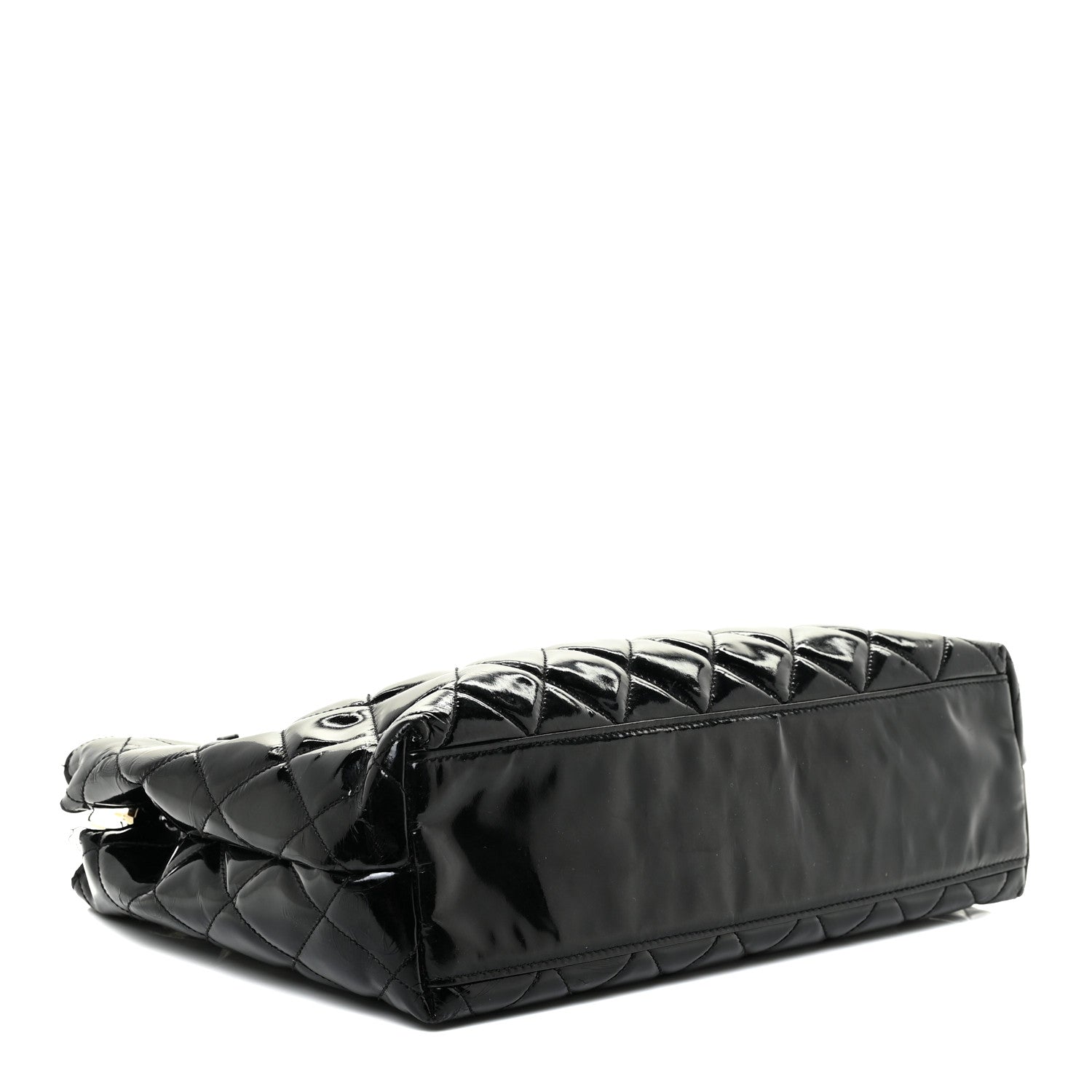 Chanel Patent Quilted Tote Black 4 of 21