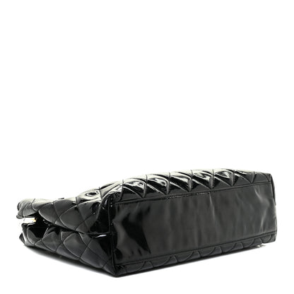 Chanel Patent Quilted Tote Black 4 of 21