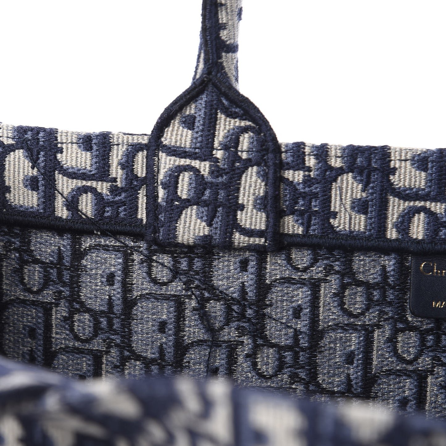 Oblique Book Tote Blue Multicolor