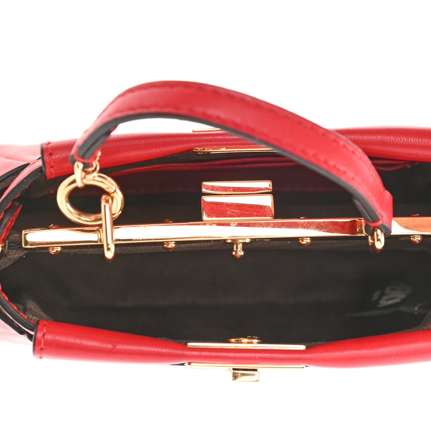 Shiny Nappa Micro Peekaboo Iconic Satchel Fragola