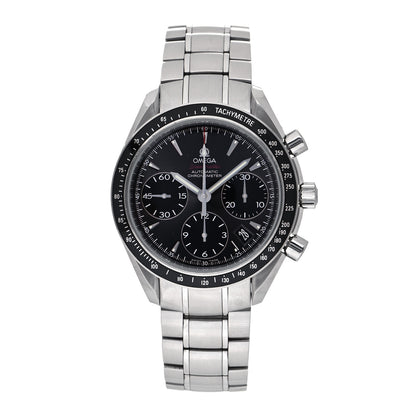 Omega Stainless Steel 40mm Speedmaster Date Chronograph Automatic Watch Grey 323.30.40.40.06.001 1 of 5