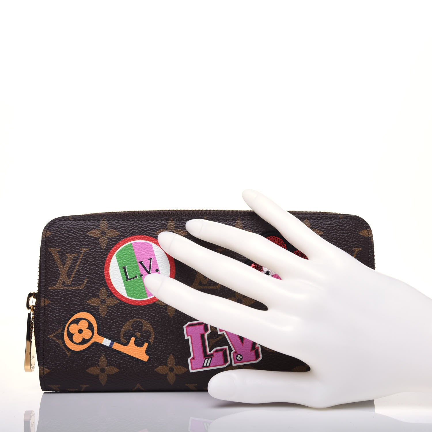Louis Vuitton Monogram Travel Stickers Zippy Wallet 2 of 10