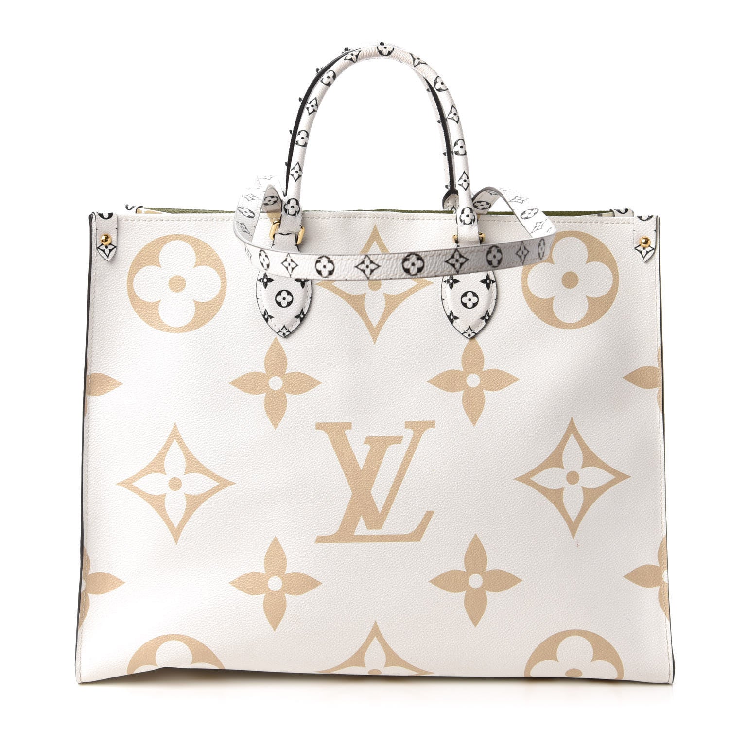 Louis Vuitton Monogram Giant Onthego GM Kaki Beige 1 of 9