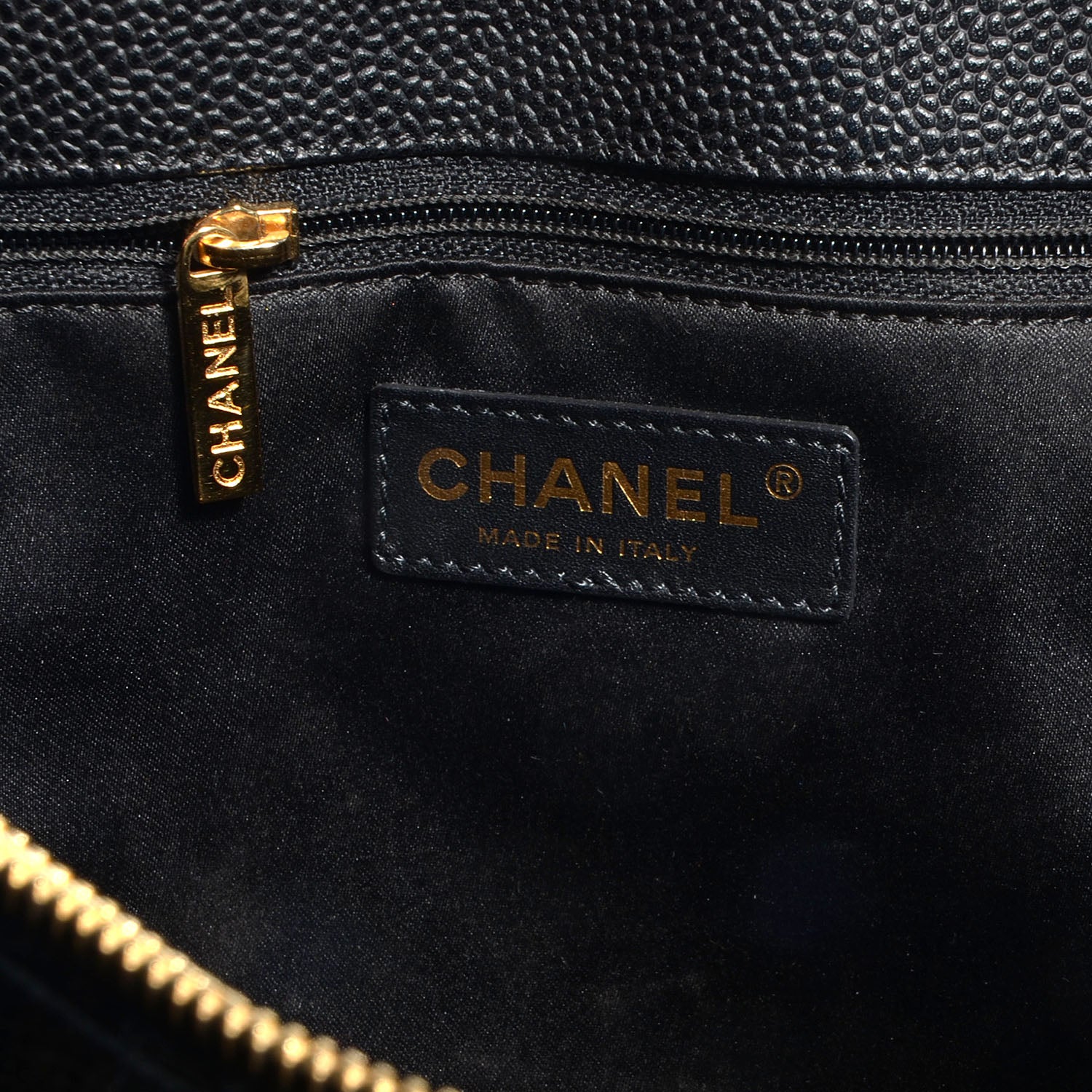 Chanel Caviar Grand Shopping Tote GST Black 7 of 8