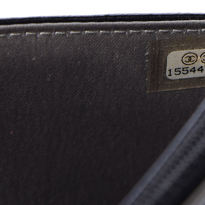 Chanel Lambskin Camellia Embossed Wallet on Chain WOC Black 7 of 11