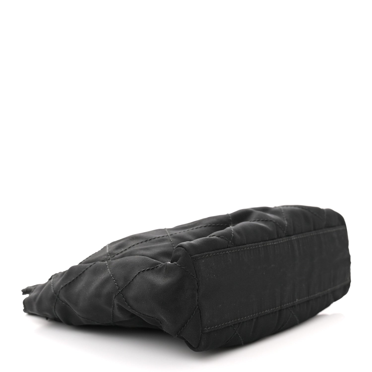 Prada Nylon Tessuto Quilted Shoulder Bag Black 4 of 10