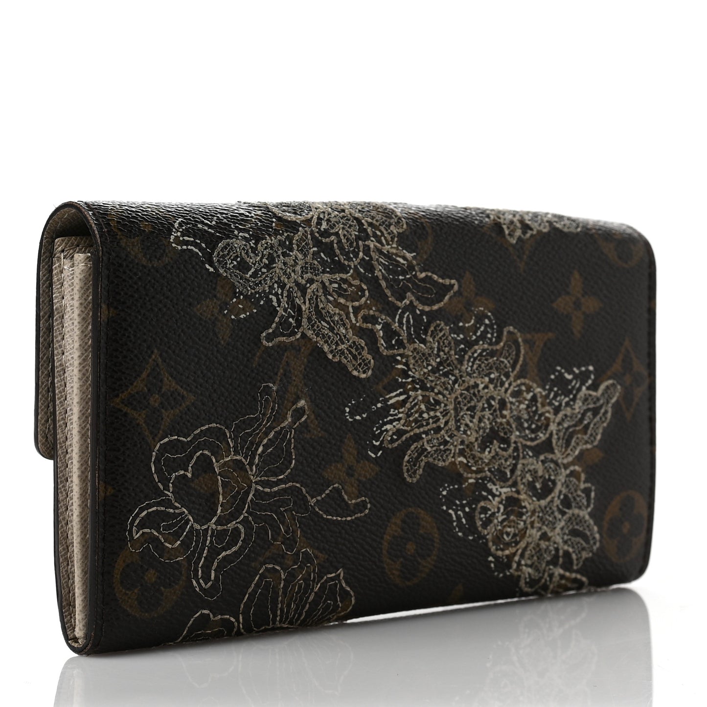 Monogram Dentelle Sarah Wallet Silver