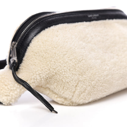 Saint Laurent Shearling Belt Bag Beige 7 of 8