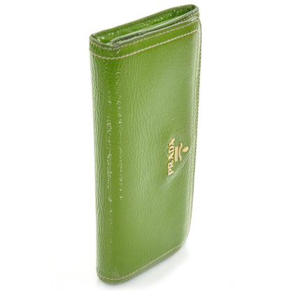 Prada Vernice Continental Wallet Green 3 of 8