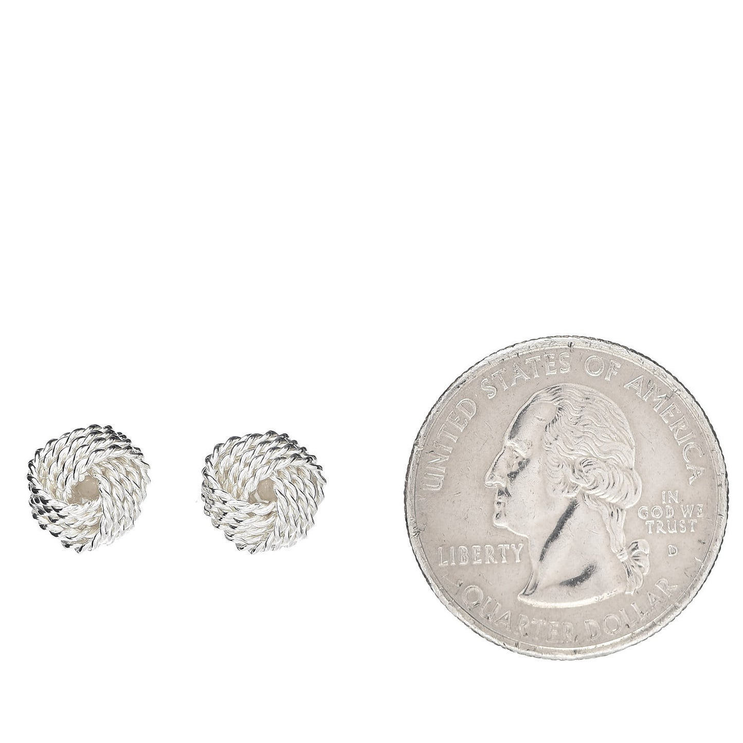 Sterling Silver Twist Knot Earrings