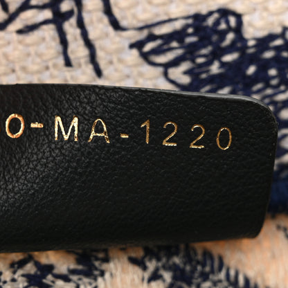 Christian Dior Canvas Embroidered Medium Dioriviera Toile De Jouy Book Tote Blue 7 of 10