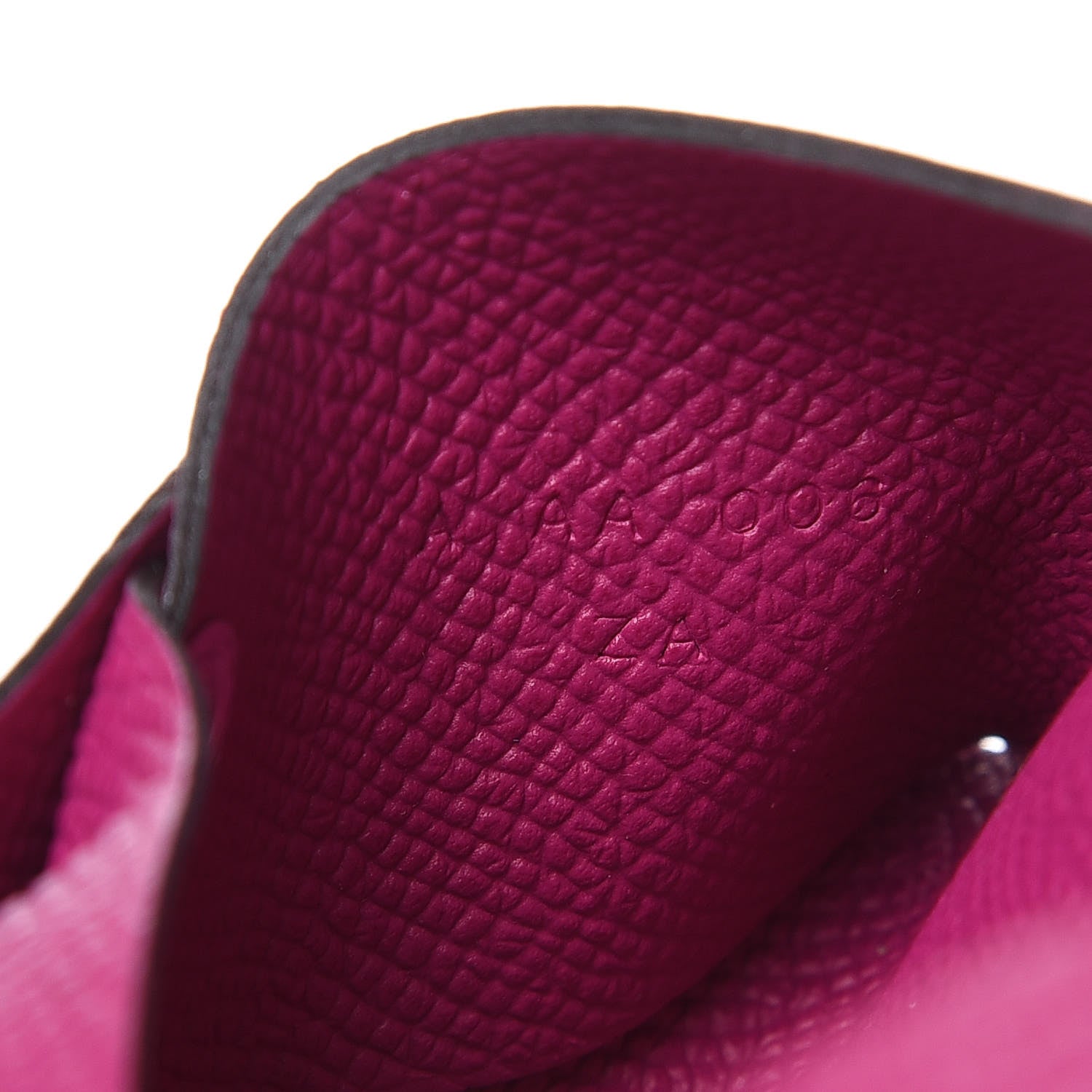 Hermes Epsom Calvi Card Case Rose Pourpre 7 of 8