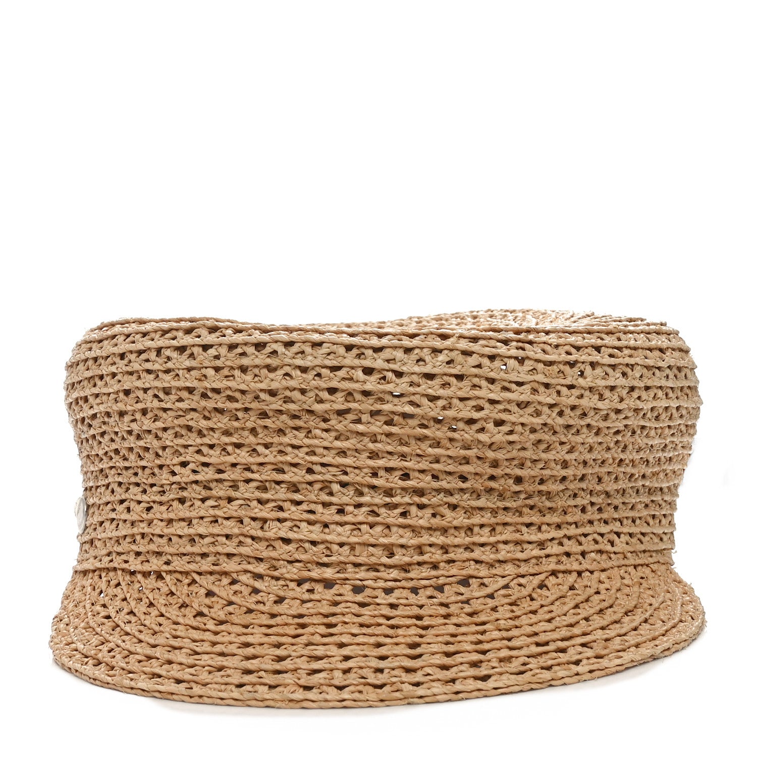 Hermes Raffia Braided Galatee Cap 58 Naturel 3 of 9