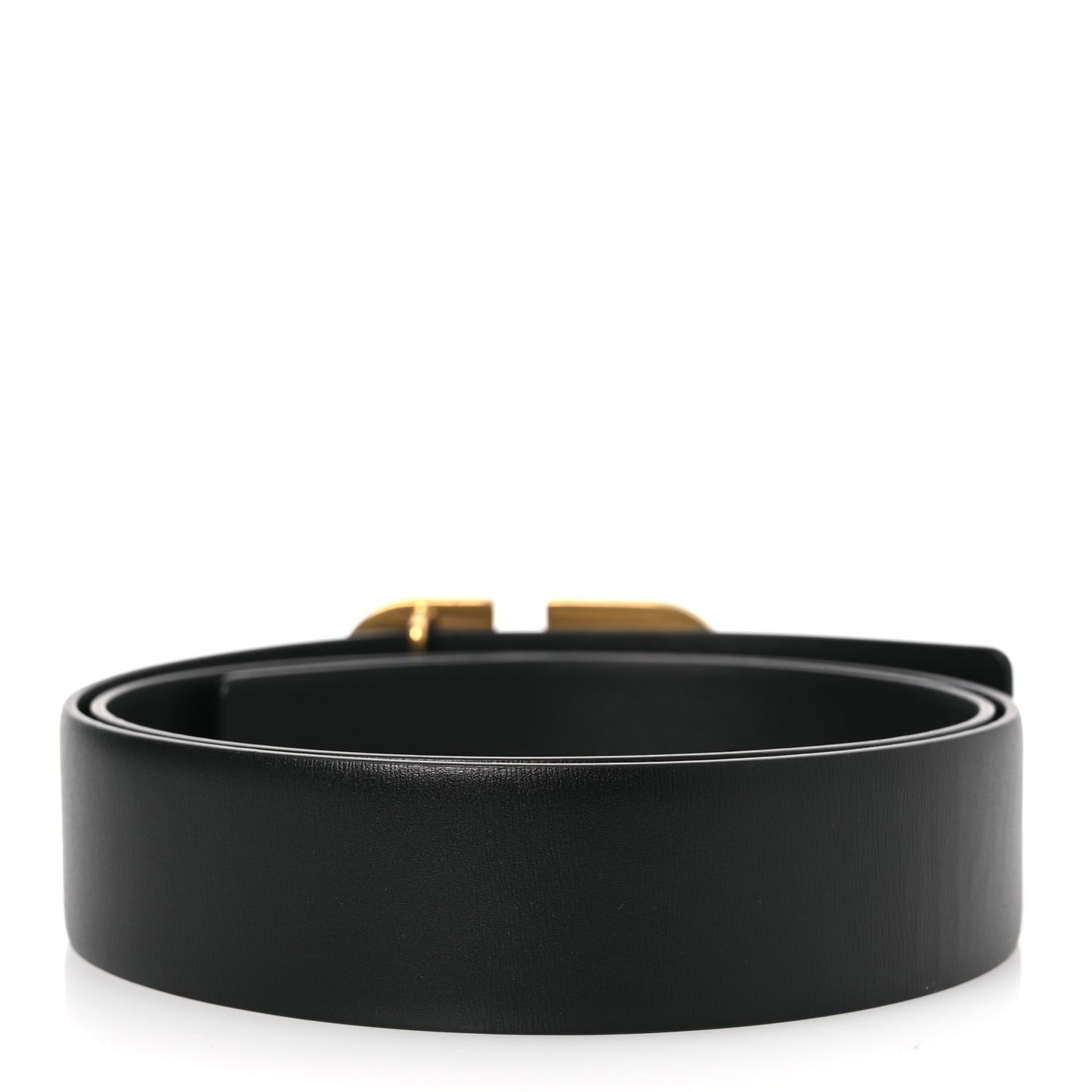 Glossy Calfskin VLogo 30mm Belt 85 34 Black