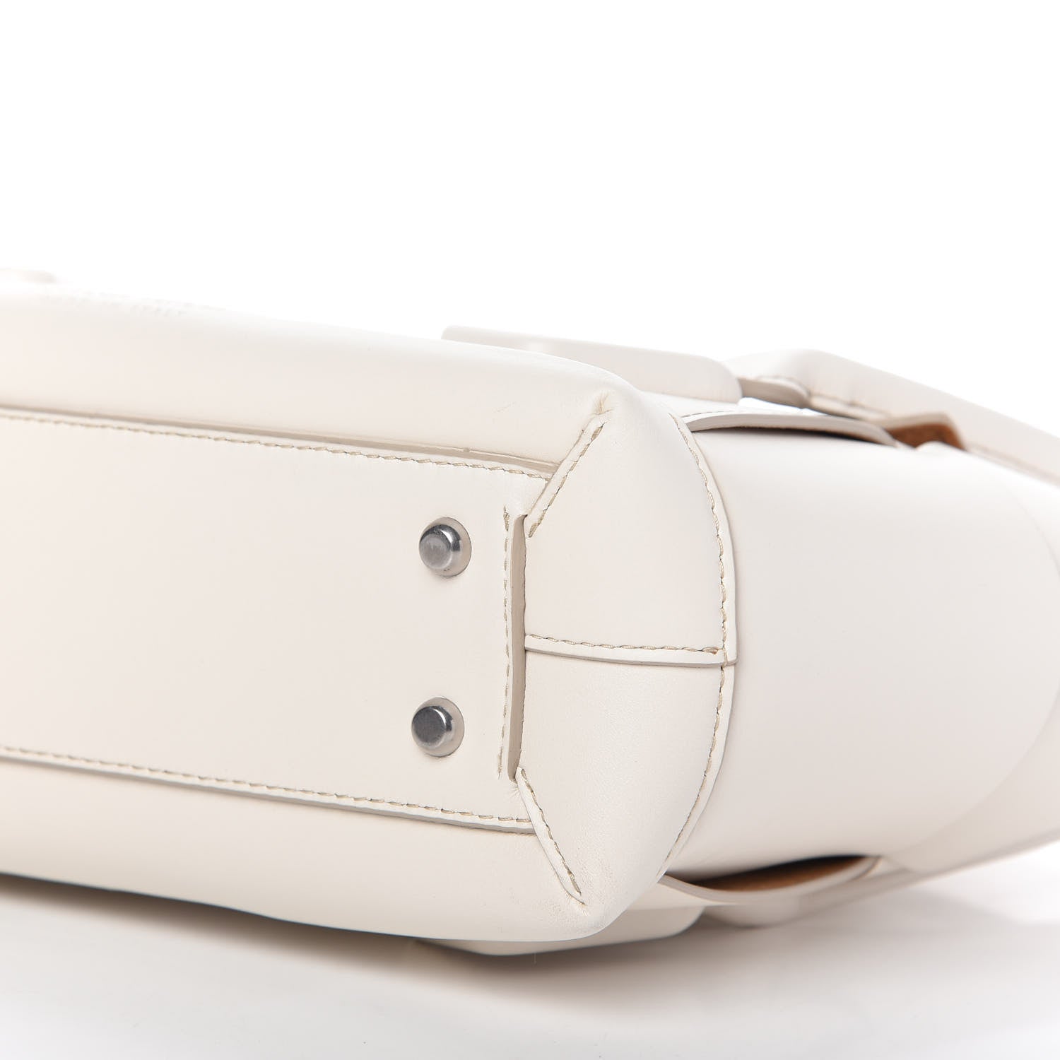 Bottega Veneta French Calfskin Maxi Intrecciato Small Arco Bianco 7 of 9