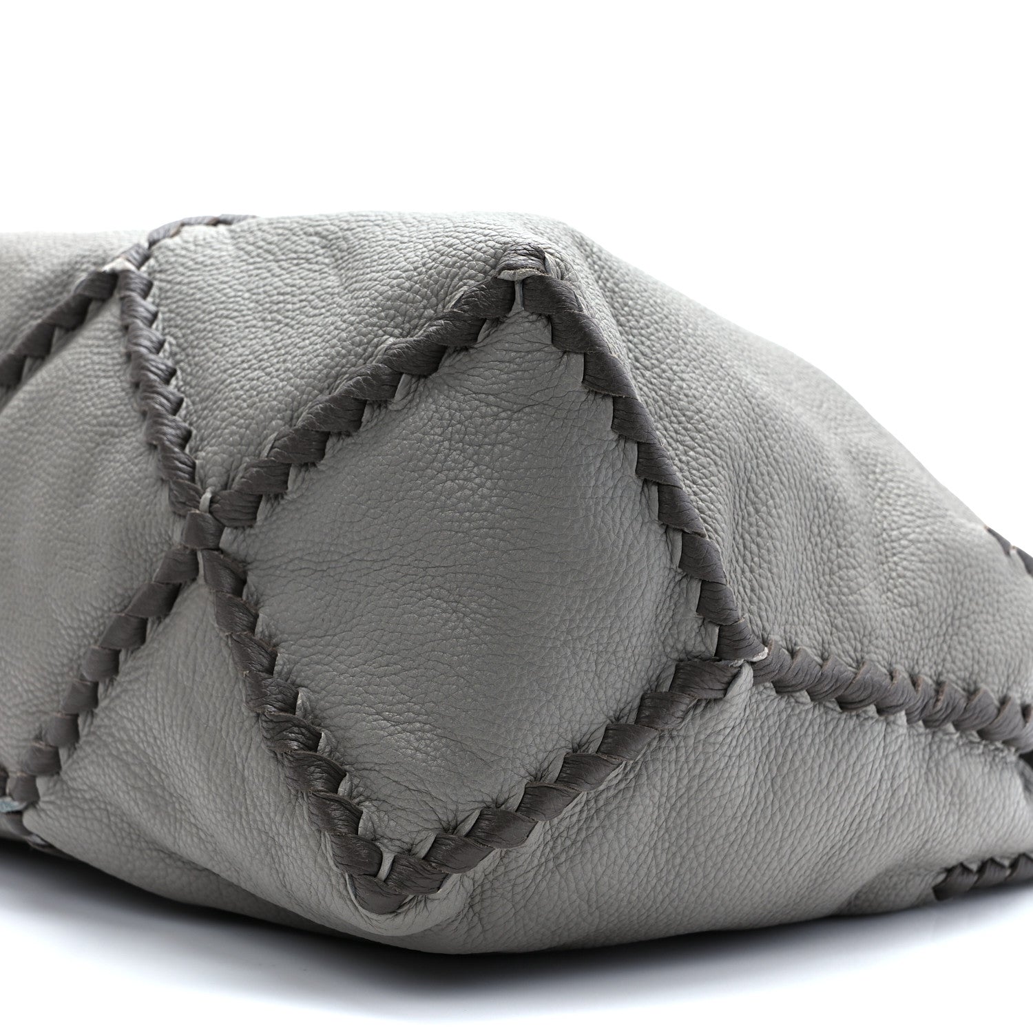 Bottega Veneta Cervo Lavato Deerskin Hobo Dark Cement New Steel 7 of 8