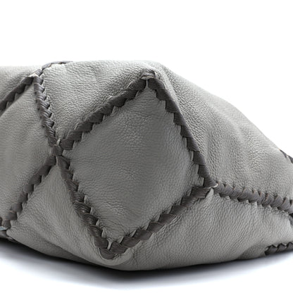 Bottega Veneta Cervo Lavato Deerskin Hobo Dark Cement New Steel 8 of 9