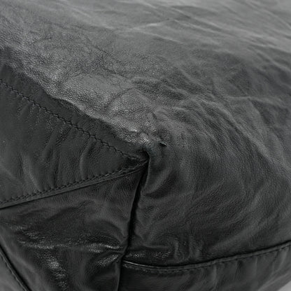 Prada Nappa Antique Reversible Tote Black Pink 19 of 22