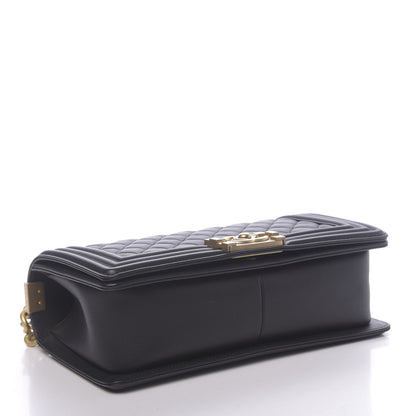 Chanel Lambskin Quilted Medium Boy Flap Black 4 of 10