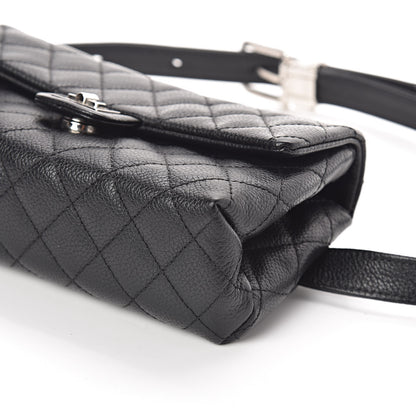 Chanel Grained Calfskin Quilted 2.55 Reissue Flap Belt Bag Clutch Black 9 of 9