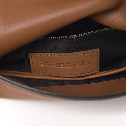 Burberry Calfskin Studded Padlock Messenger Bag Brown 5 of 9
