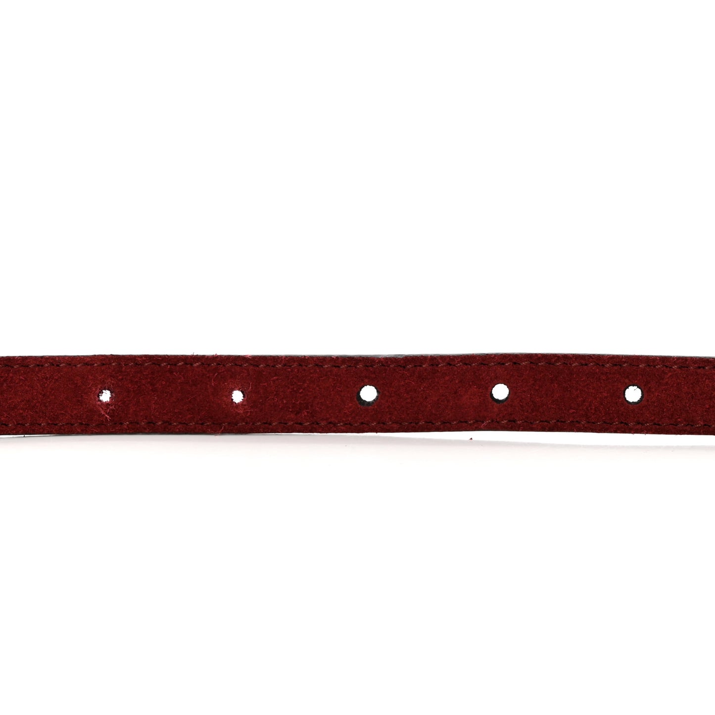 Suede Icaro Plaque Interlocking G 15mm Belt 80 32 Red