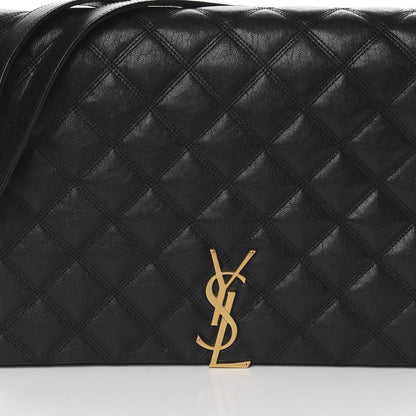 Saint Laurent Lambskin Quilted Large Becky Chain Bag Black 9 of 10