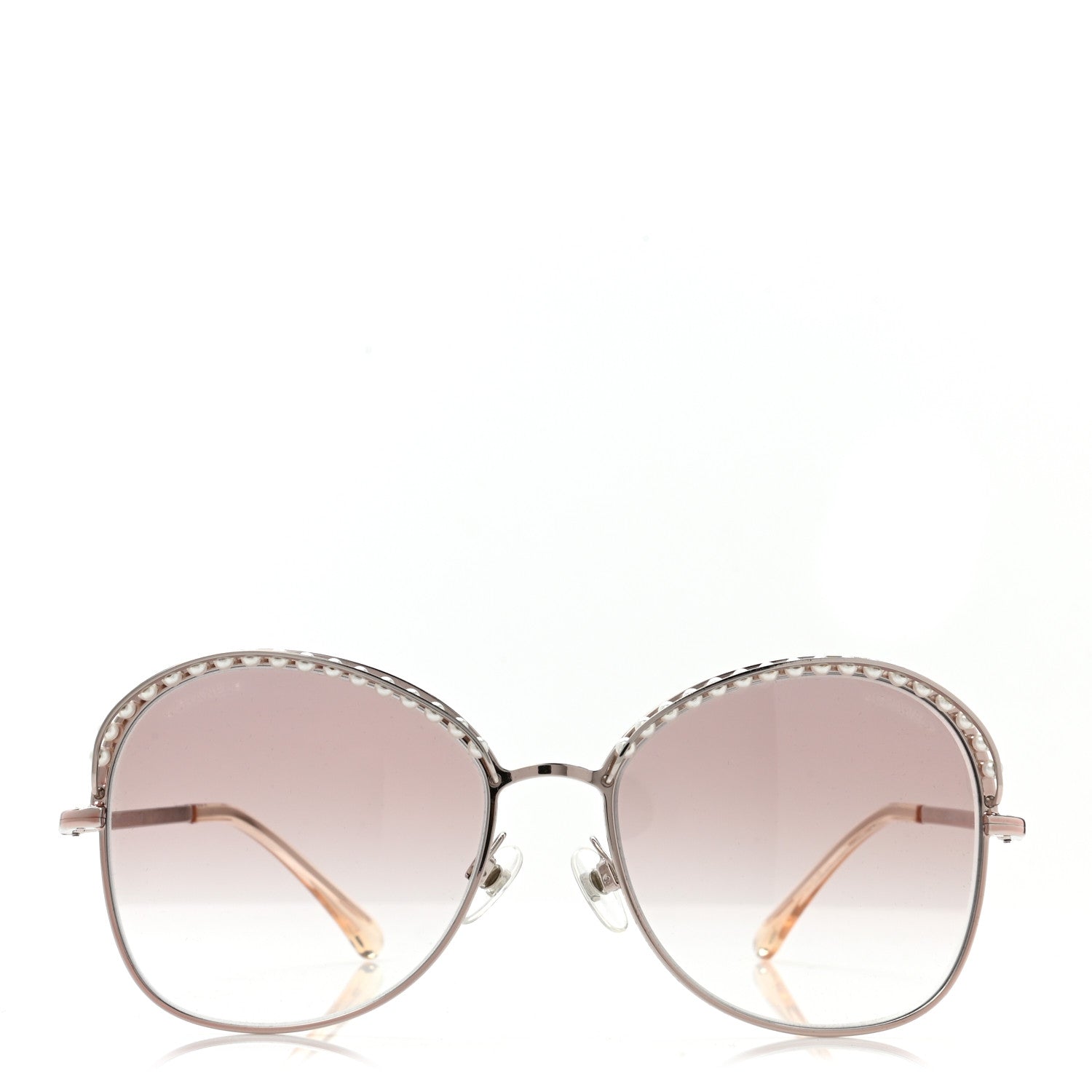 Chanel Pearl Sunglasses 4246-H Pink Gold 2 of 8