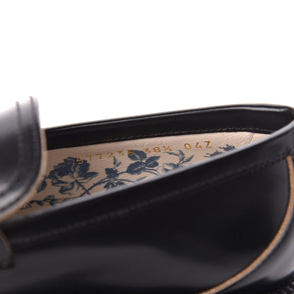 Gucci Cordovan Lux Womens Harald Horsebit 25mm Platform Loafers 38.5 Black 9 of 10