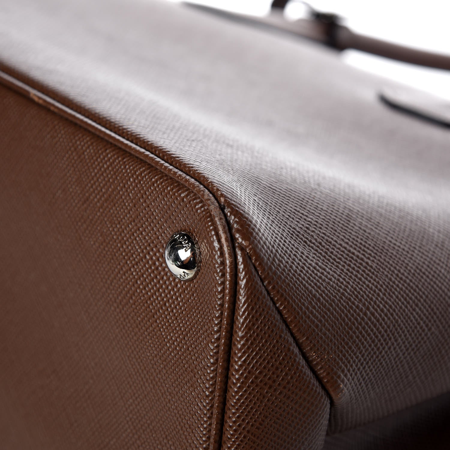 Prada Saffiano Cuir Twin Tote Cacao 13 of 13