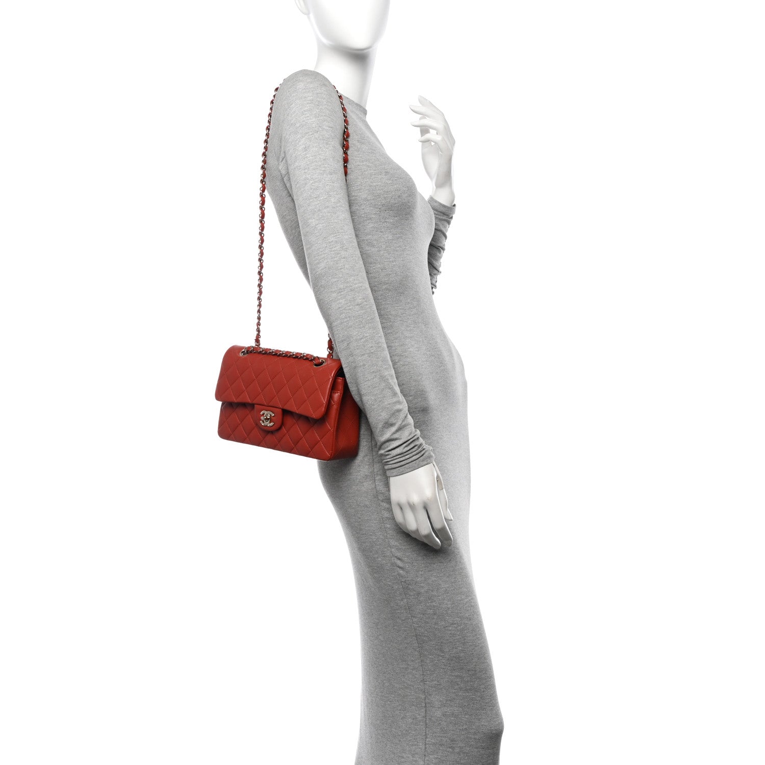 Chanel Lambskin Quilted Small Double Flap Brown 2 of 10